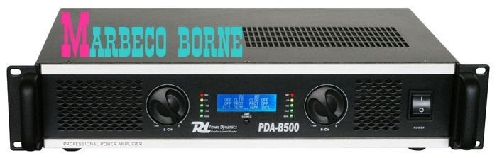 Versterker, Amplifier 500 watt Professional, Power Dynamics, 120 watt of meer, Stereo, Overige merken, Info@marbeco.com