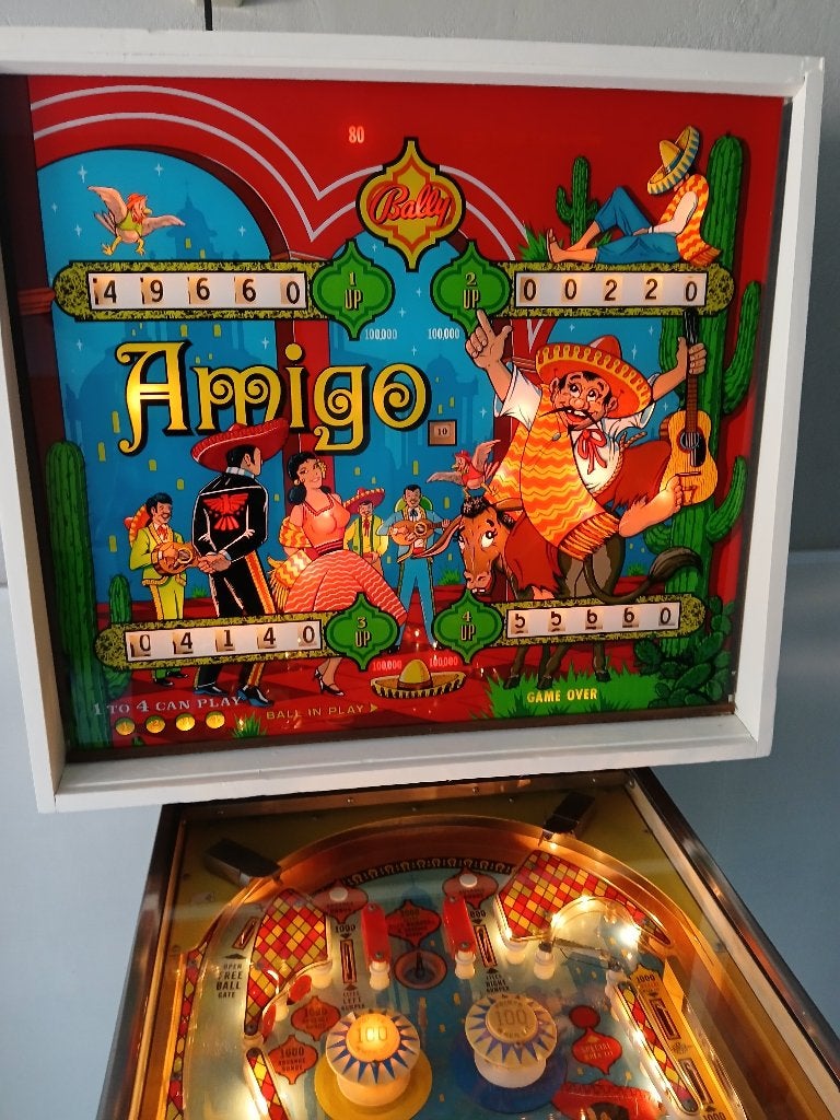 Pinball BALLY AMIGO, Ophalen, Gebruikt, Mechanisch, Bally