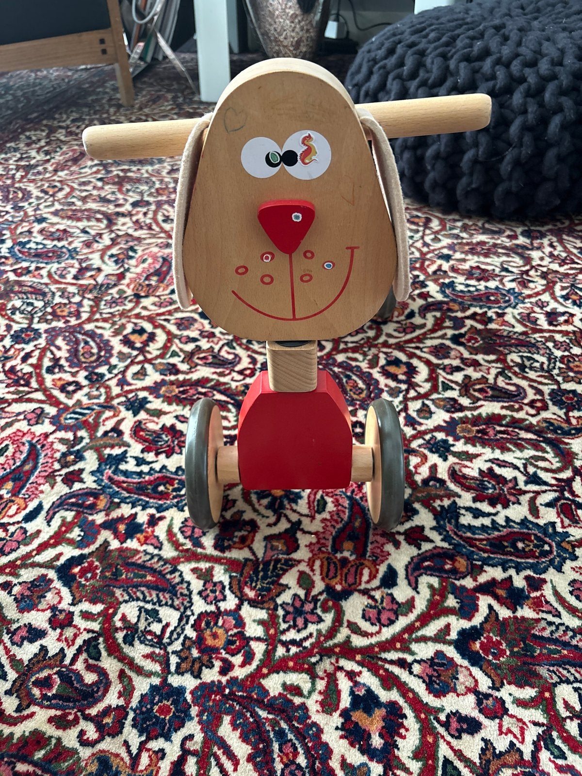 Houten loopfietsje hond Scratch Europe, Kinderen en Baby's, Ophalen of Verzenden, Gebruikt, Loopfiets