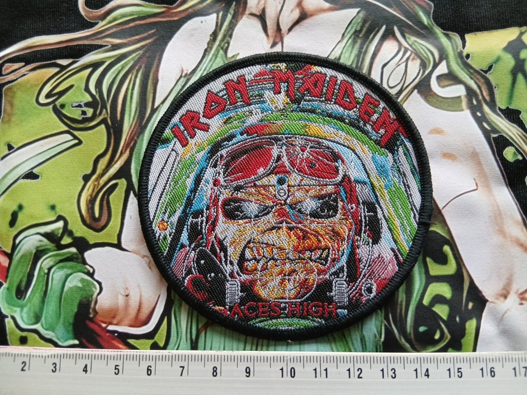 Iron Maiden erg mooie Aces High patch 204 limited edition, Verzamelen, Ophalen of Verzenden, Nieuw, Kleding