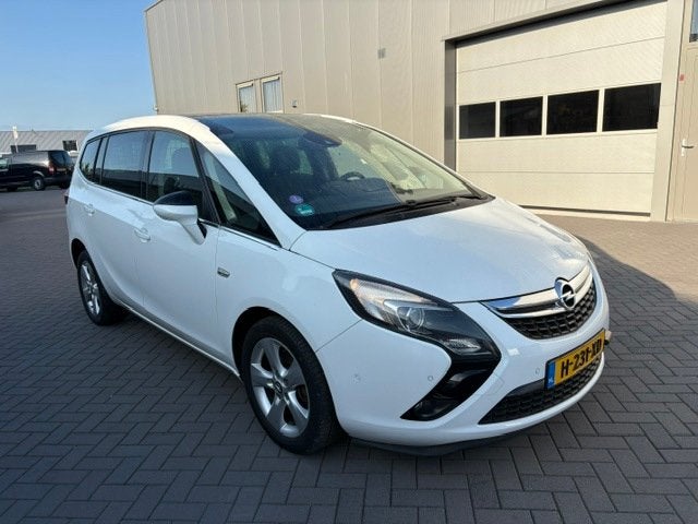 Opel Zafira Tourer 1.6 CNG Edition volle uitvoering !, Auto's, Opel, Dealer onderhouden, Gebruikt, 4 cilinders, Wit