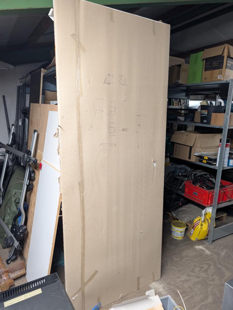 Binnen deur opdek 93x231,5 links, Ophalen, Nieuw, Binnendeur, 215 cm of meer