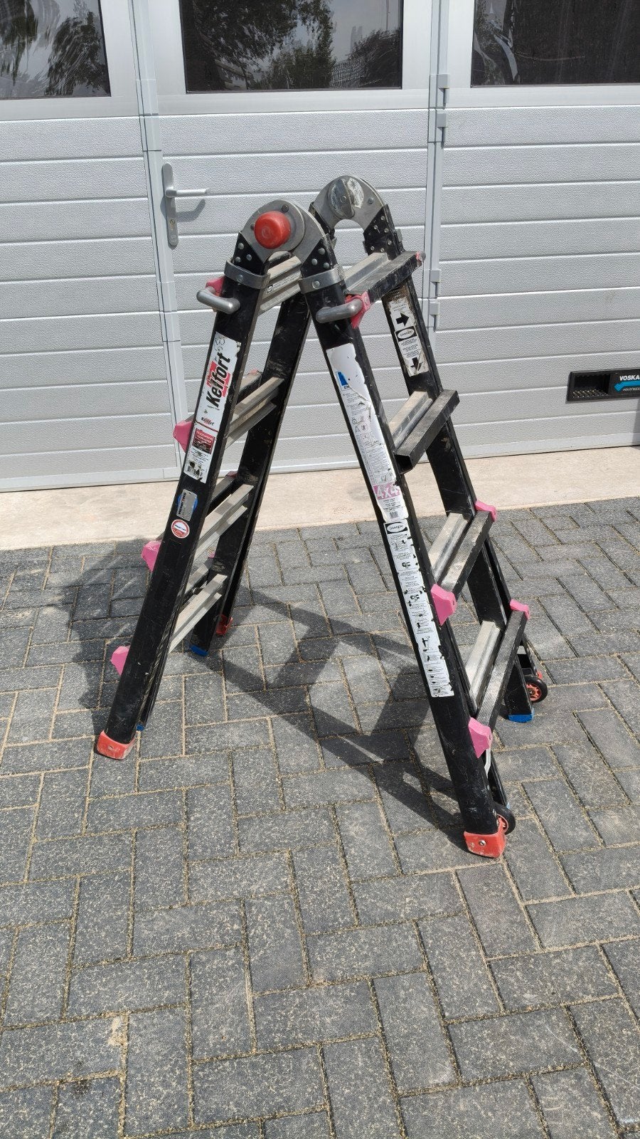 Kelfort telescopische vouwladder 4x4 sporten, Doe-het-zelf en Verbouw, Ladders en Trappen, Ophalen, Minder dan 2 meter