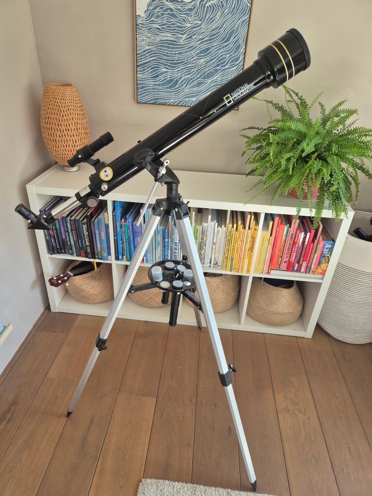 National Geographic Refractor Telescoop 700/60mm met Statief, Ophalen, Lenzentelescoop (refractor), Met statief, Zo goed als nieuw