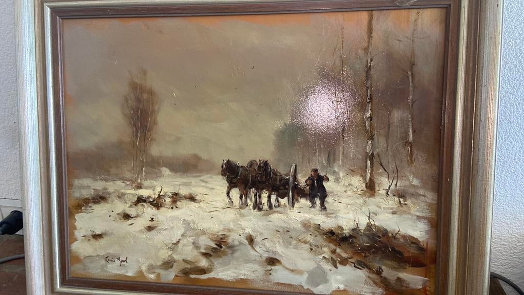 Louis Apol, Antiek en Kunst, Kunst | Schilderijen | Klassiek, Ophalen of Verzenden