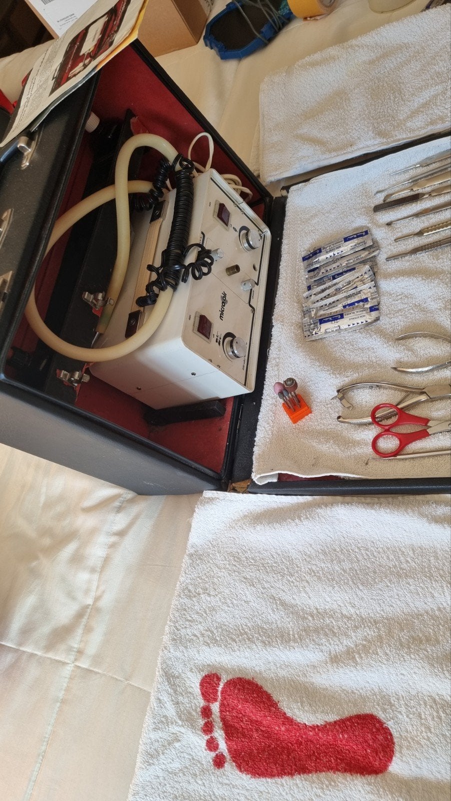 Te koop pedicure benodigheden, Ophalen