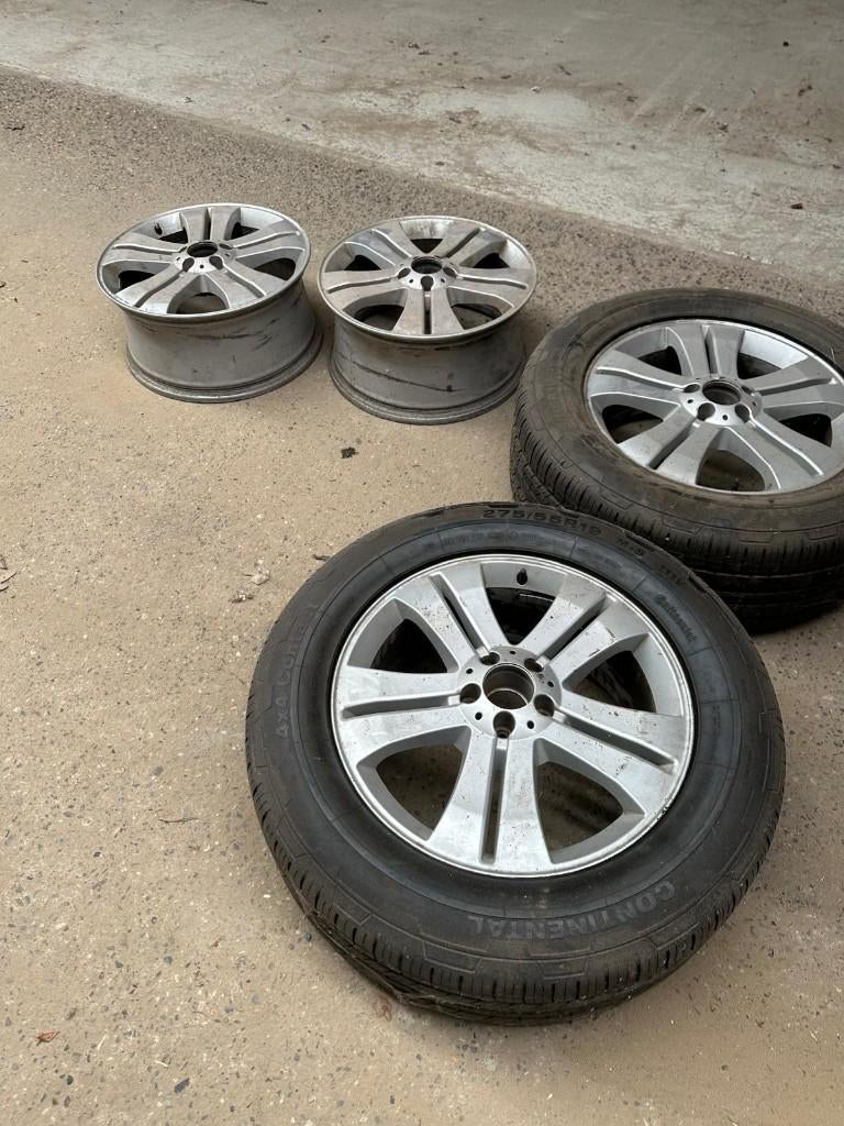 Velgen Mercedes GL  19 inch 4x  275 55 19, Gebruikt, Velg(en), 275 mm, All Season