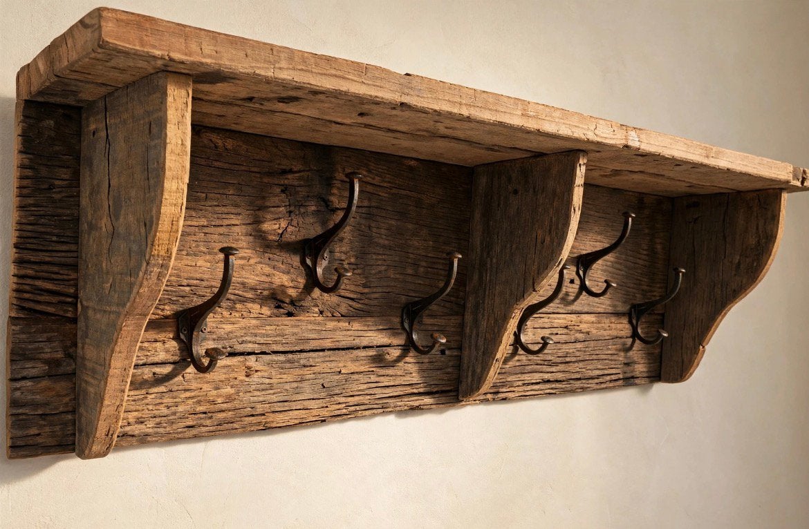 Landelijke houten kapstok van truckbody wood - 120 cm breed, Ophalen, 75 m² of meer