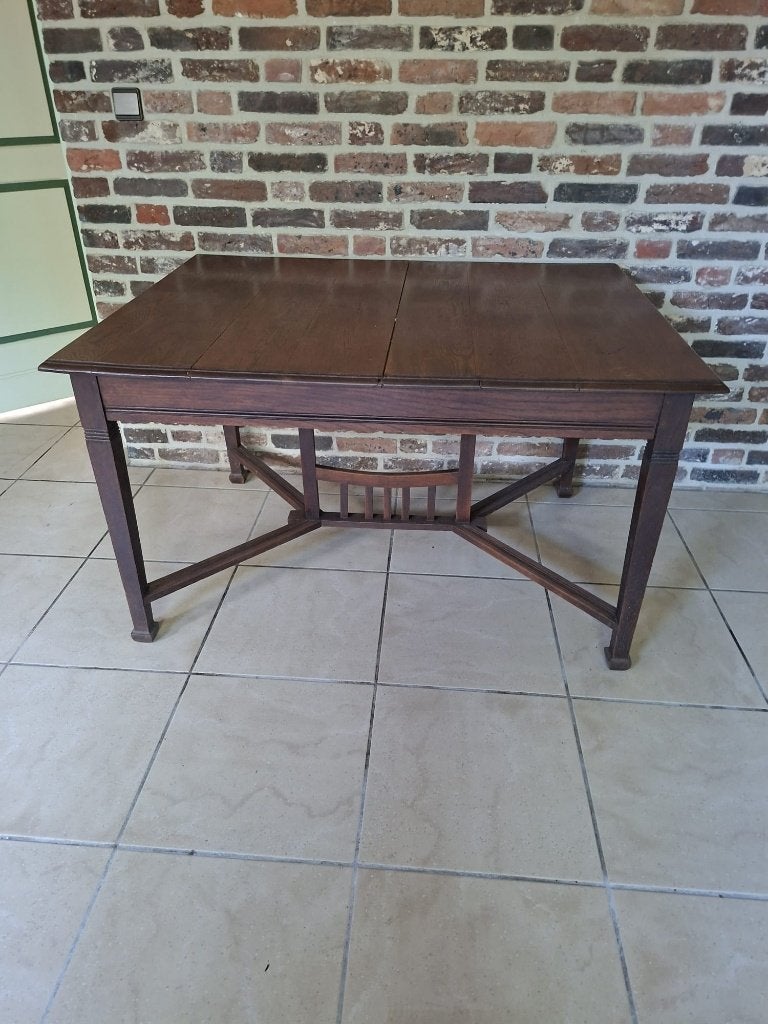 Mooie oude tafel, Huis en Inrichting, Ophalen, Rechthoekig, 50 tot 100 cm