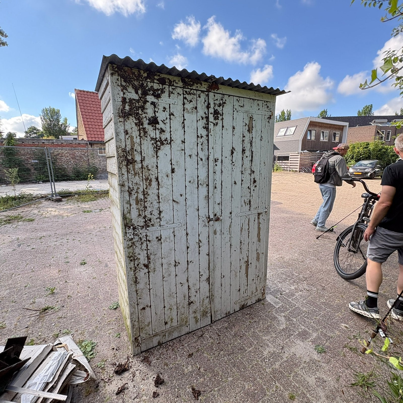 Houten tuinkast, Ophalen, Zo goed als nieuw, Hout, Overige typen
