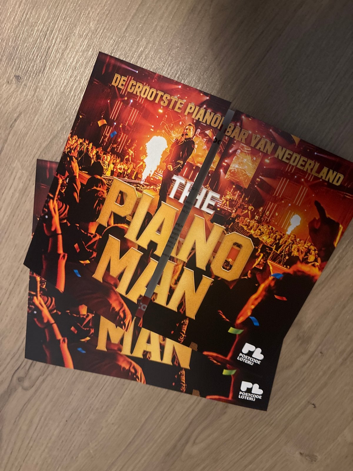 4 tickets The Pianoman 13 december, Tickets en Kaartjes