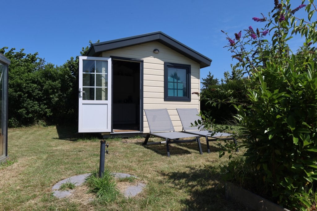 Te koop tuinhuisje en kas, Ophalen, Kunststof, 200 tot 400 cm, Tuinhuis