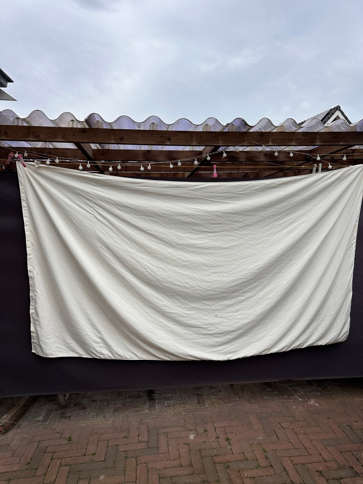 Optidee dekbedovertrek 140x200 crème, prachtige kwaliteit, Huis en Inrichting, Slaapkamer | Beddengoed, Eenpersoons, Beige, Dekbedovertrek
