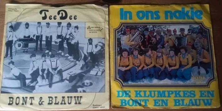 De Klumpkes en Bont en Blauw 2 x Vinyl singel, Ophalen of Verzenden, 1980 tot heden, Tijdschrift