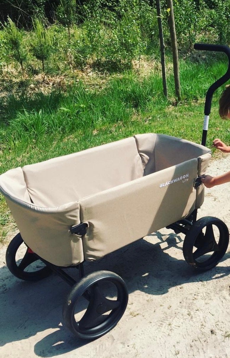 Beachwagon Lite Opvouwbare bolderkar - Beige, Ophalen, Opvouwbaar, Zo goed als nieuw