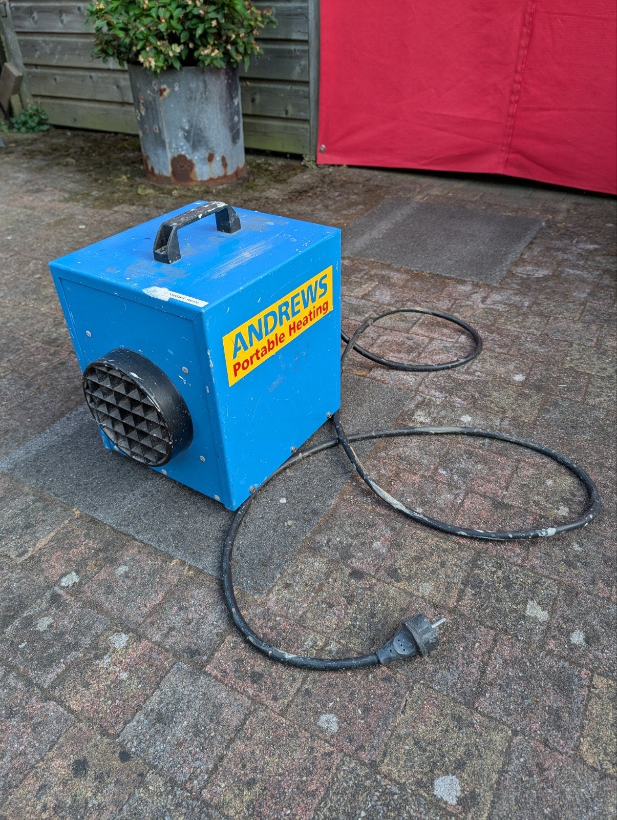 draagbare elektrische kachel 3kW Andrews Sykes, Ophalen, 30 tot 80 cm, Gebruikt, Kachel