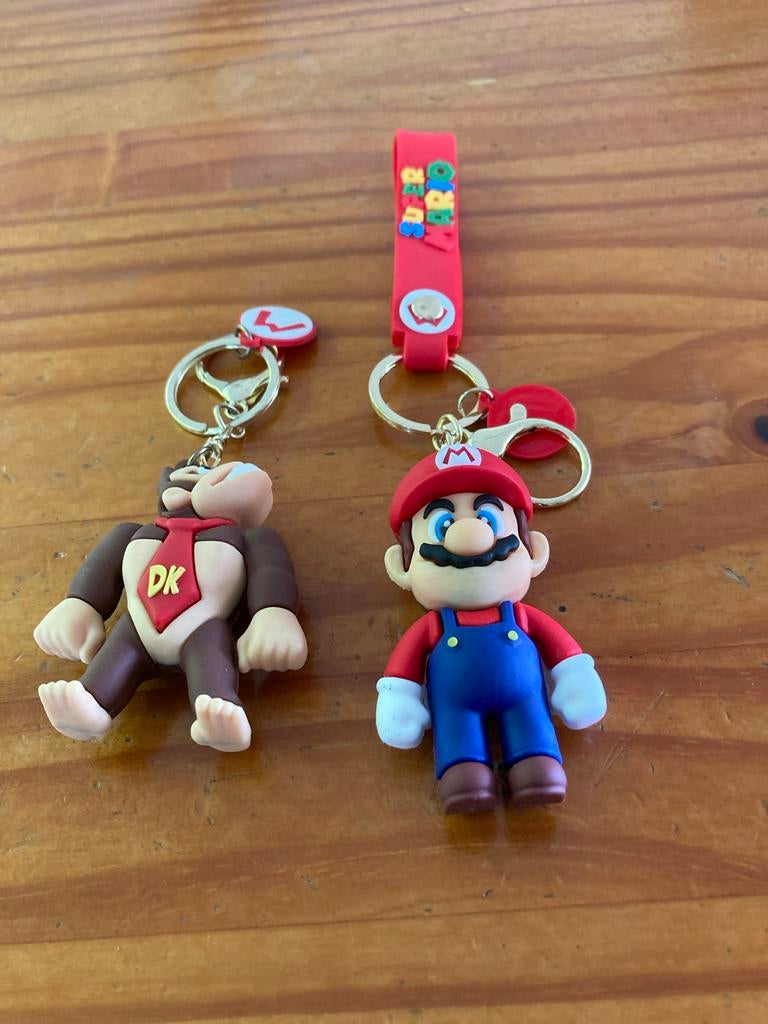 Super Mario & Donkey Kong sleutelhangers, Ophalen of Verzenden, Zo goed als nieuw, Knuffel of Figuurtje
