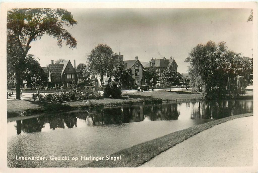 701-119-043 Leeuwarden Harlinger Singel, Verzenden, Voor 1920, Friesland