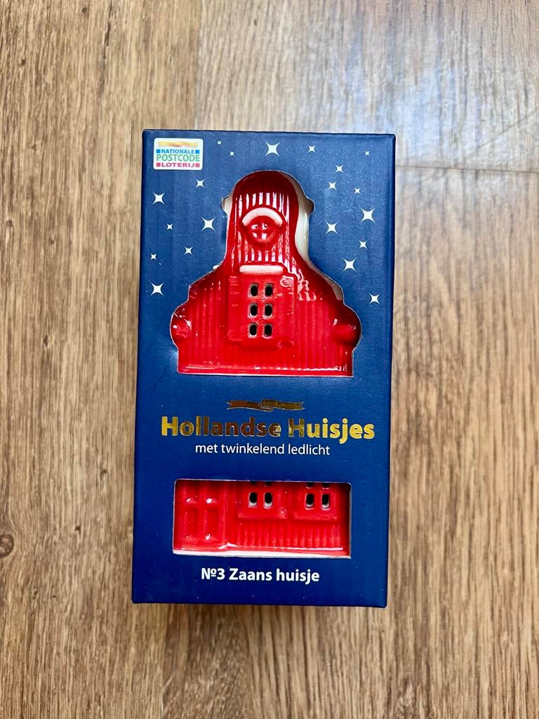 Hollands Huisje #3 Zaans huisje met LED-licht, Nieuw, Ophalen of Verzenden, Landelijk, Rood