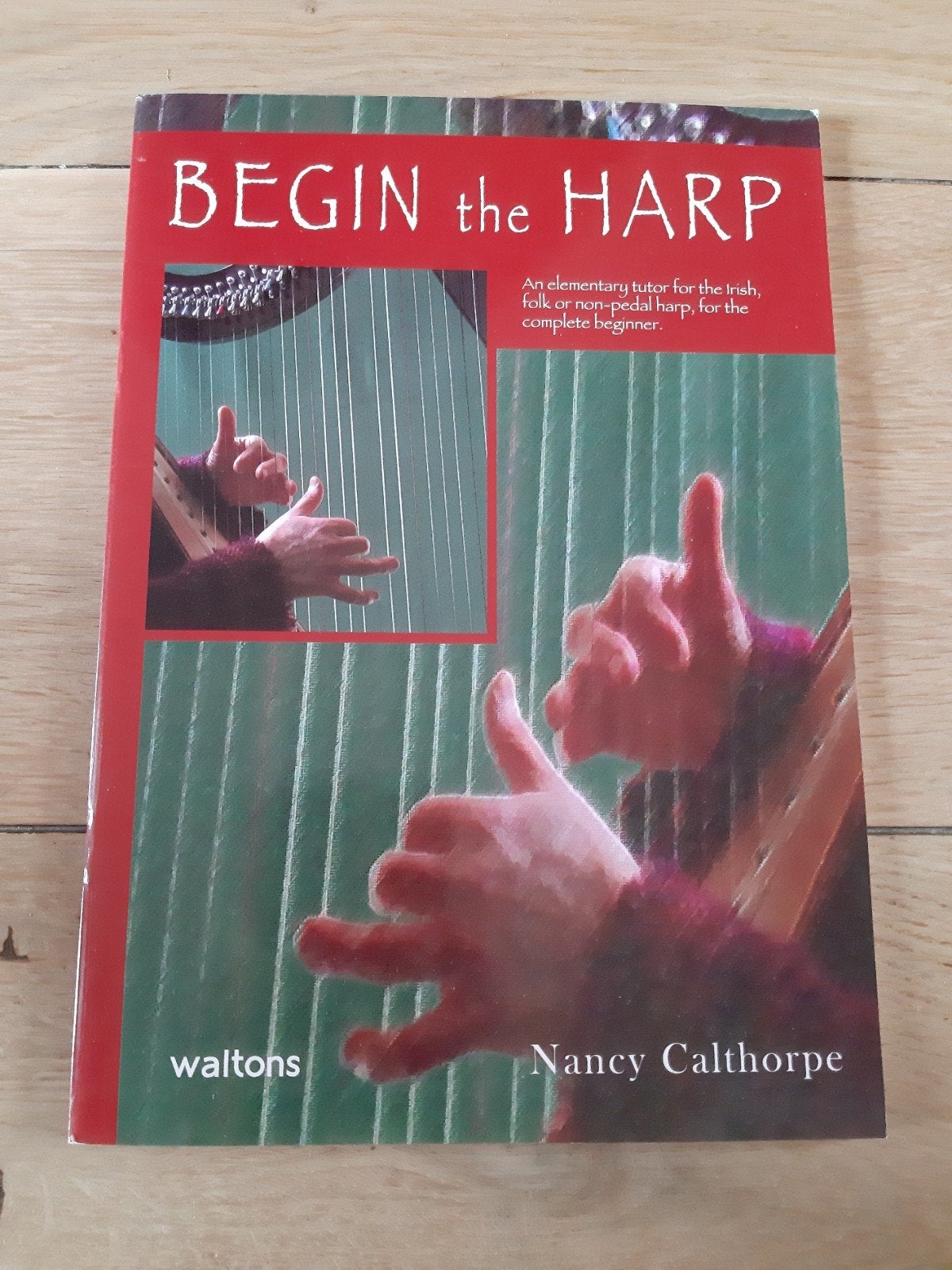 Begin the harp, Nancy Calthorpe, bladmuziek harp, Muziek en Instrumenten, Bladmuziek, Zo goed als nieuw, Les of Cursus, Klassiek