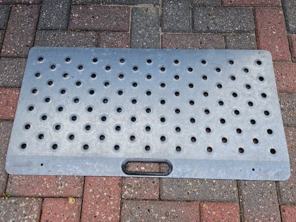 Te koop z.g.a.n drempelhulp 78 x 40 cm, Ophalen, Zo goed als nieuw, IJzer
