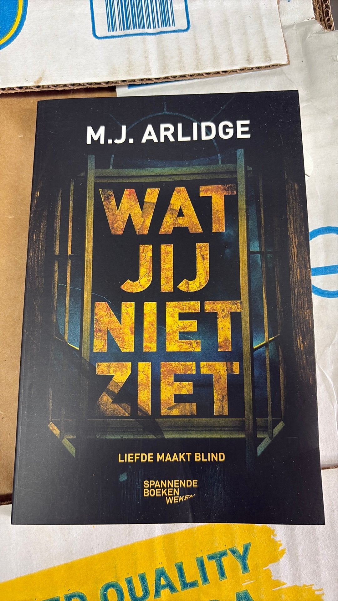 M.J. Arlidge - Wat jij niet ziet, Boeken, Ophalen of Verzenden, Zo goed als nieuw, M.J. Arlidge
