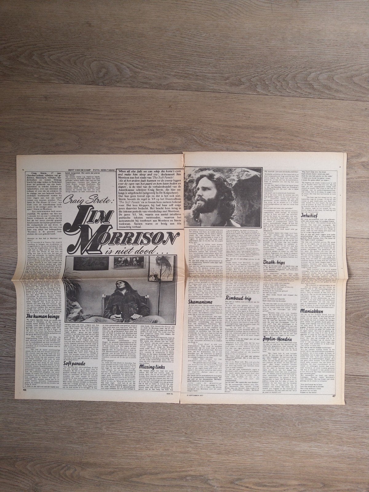 jim Morrison:  Jimmis niet dood  complot theorie, Ophalen of Verzenden, Zo goed als nieuw, Boek, Tijdschrift of Artikel