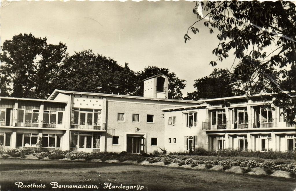 Rusthuis Bennemastate, Hardegarijp - B-keus - 1961 gelopen, Ophalen of Verzenden, 1960 tot 1980, Gelopen, Noord-Brabant