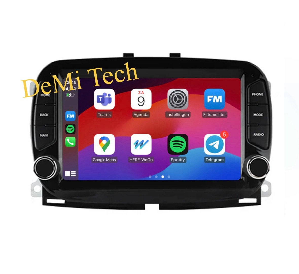 Fiat 500 | CarPlay & Android Auto | 2016-2019 | Plug & Play, Ophalen of Verzenden, Nieuw