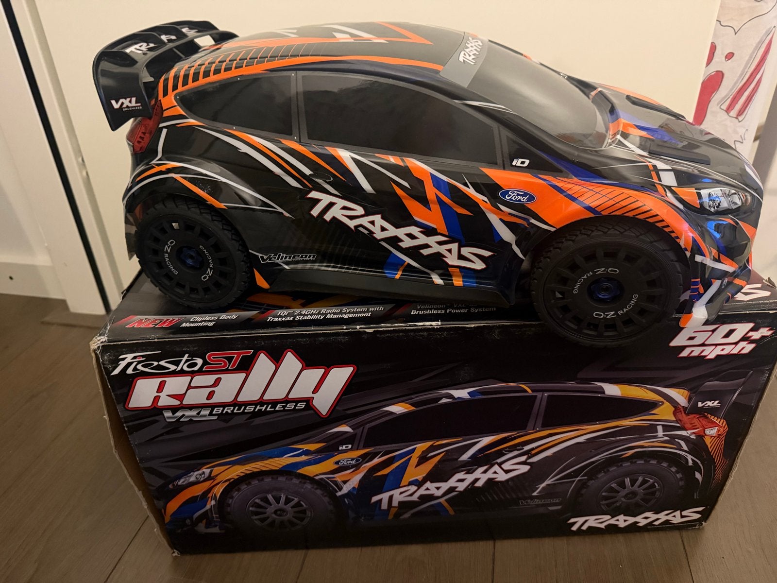 Zgan Traxxas Fiesta ST Rally vxl hobbywing combo, Elektro, Auto offroad, Ophalen of Verzenden, Zo goed als nieuw