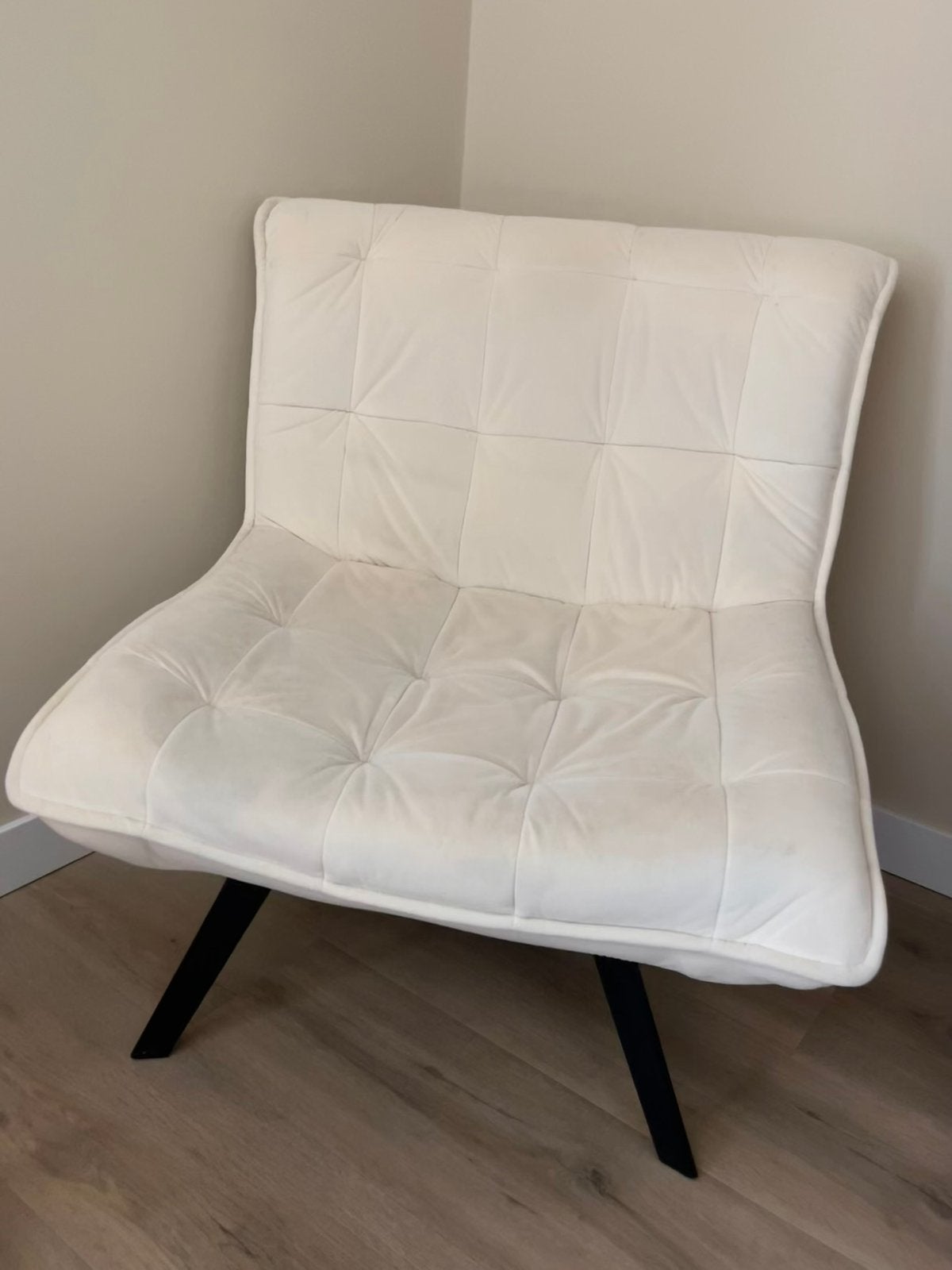Zara stoel/fauteuils wit/zwart, Ophalen, Gebruikt, 75 tot 100 cm, 50 tot 75 cm