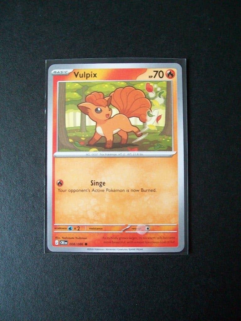 2642: Nieuwe Pokemon Kaart VULPIX HP 70 (008/086), Verzenden, Nieuw, Losse kaart