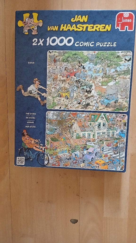 PUZZEL SAFARI & DE STORM JAN VAN HAASTEREN 2x 1000 STUKJES