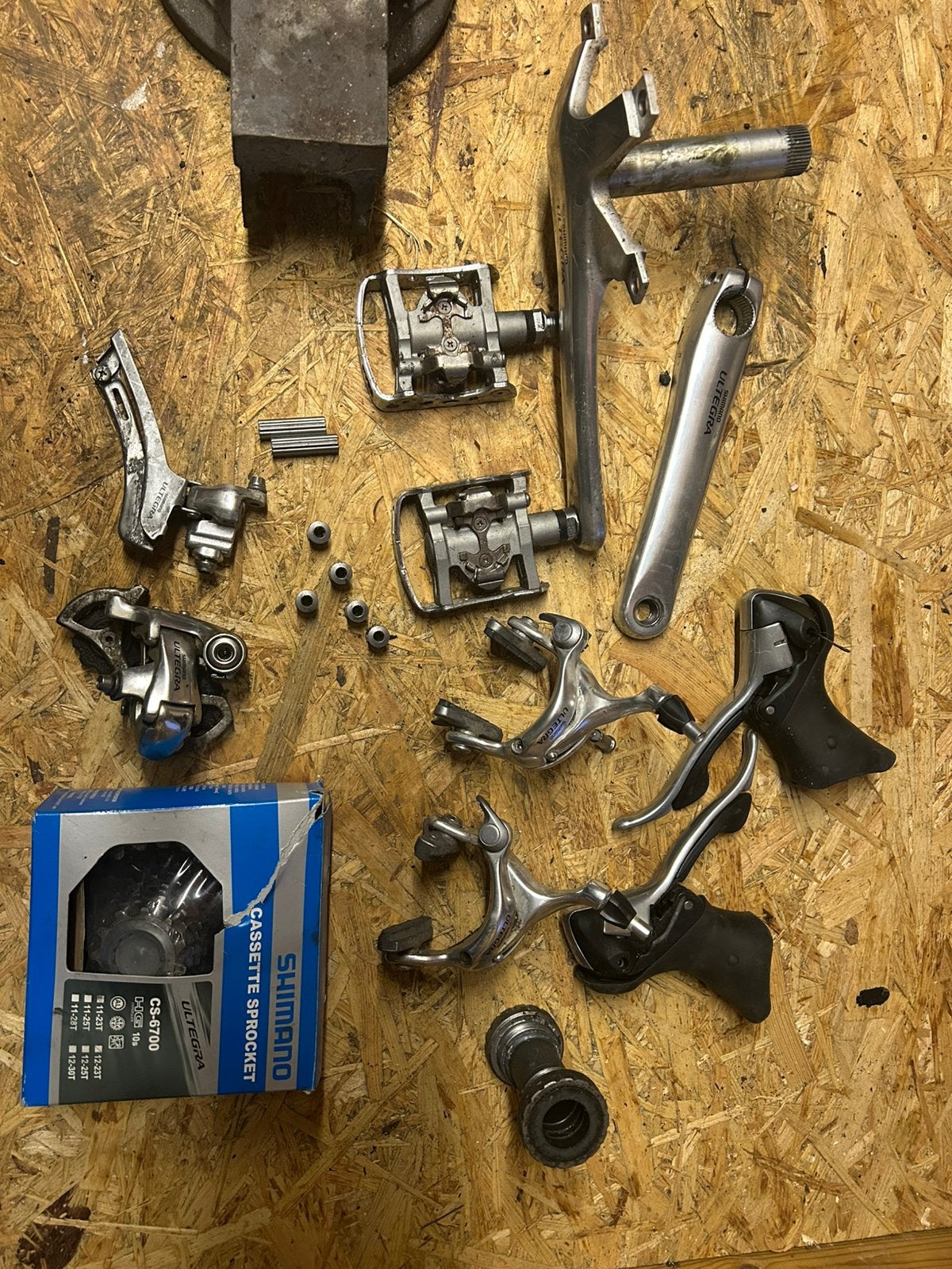 Shimano Ultegra groepset (6600 groep set onderdelen), Fietsen en Brommers, Fietsonderdelen, Ophalen, Gebruikt, Racefiets