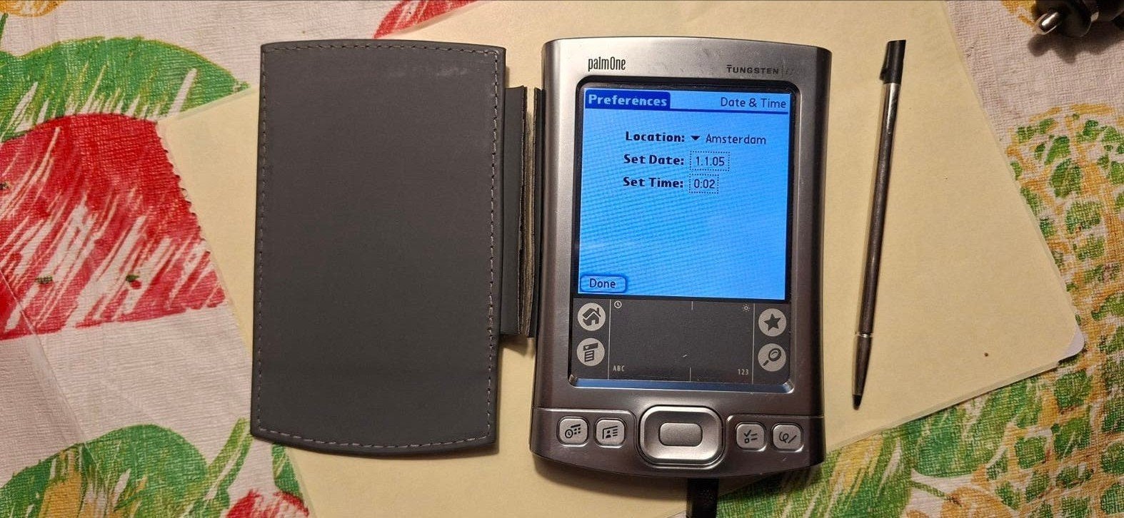PalmOne Tungsten E2 PDA met accessoires, Gebruikt, Ophalen of Verzenden, Gps-ontvanger, PalmOS