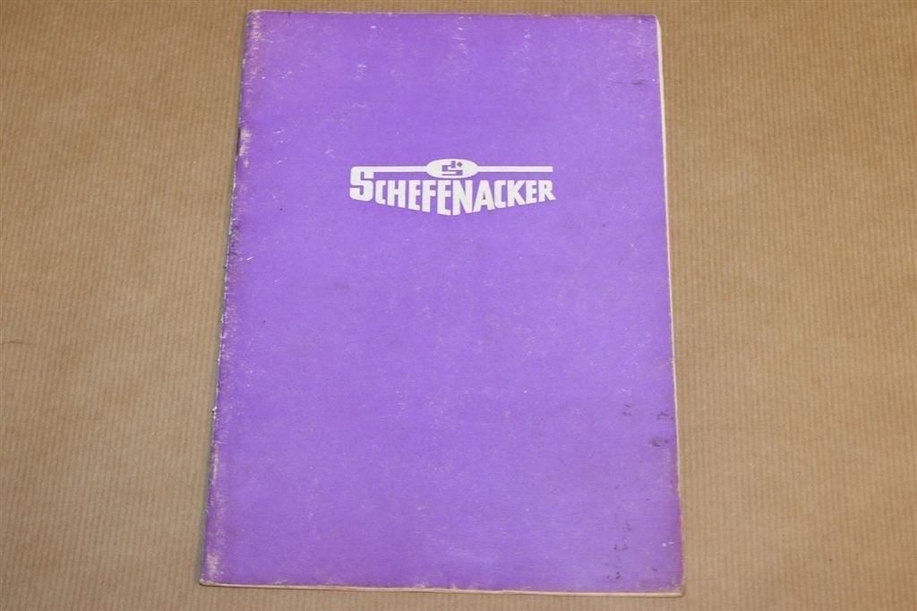 Oude handleiding - Schefenacker Grasmaaier - 1965, Ophalen of Verzenden, Gelezen, Bouwkunde