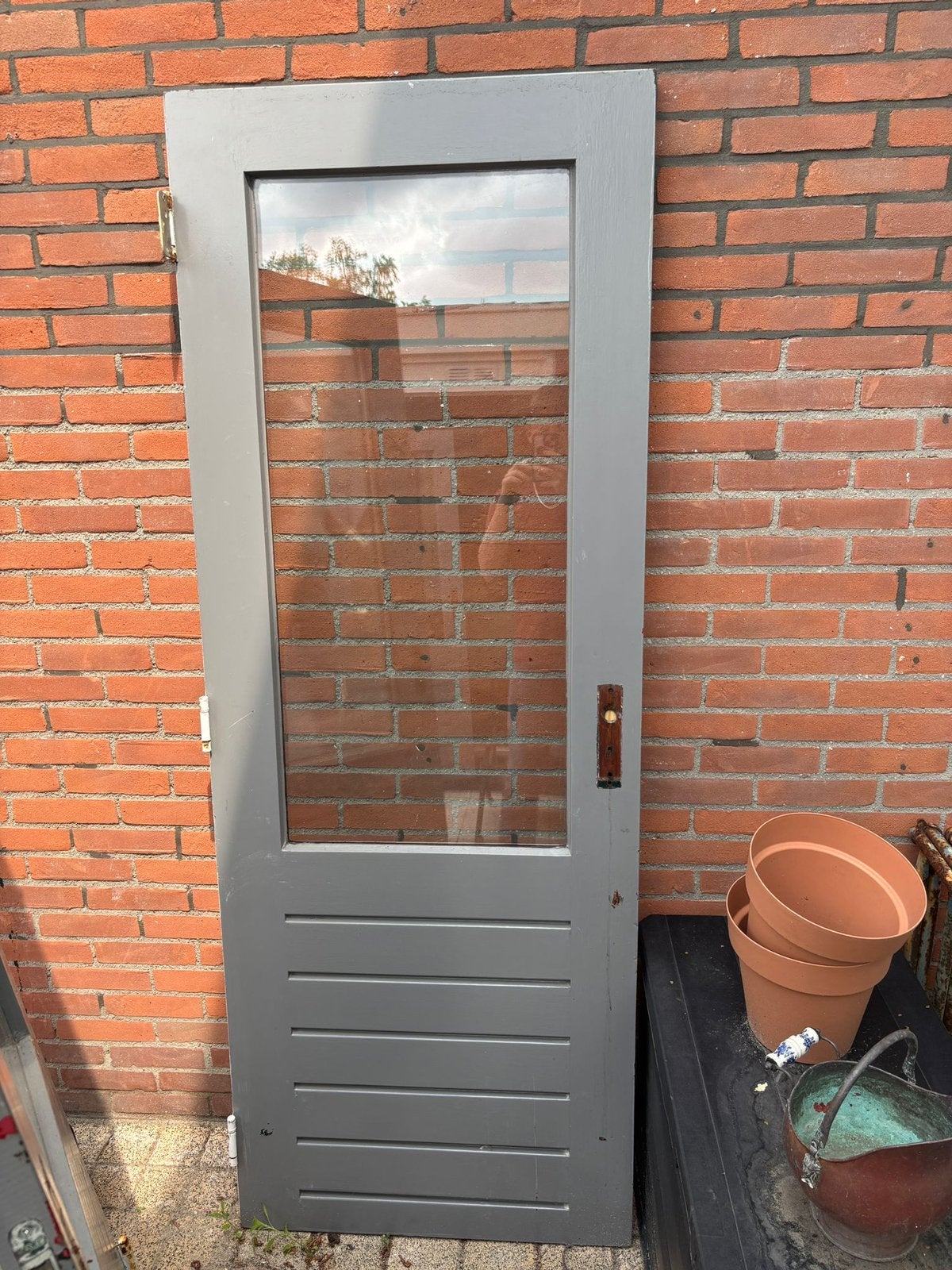 Hardhouten deur 2x. Incl sloten., Doe-het-zelf en Verbouw, Deuren en Horren, Ophalen, Minder dan 80 cm, Binnendeur, Minder dan 200 cm