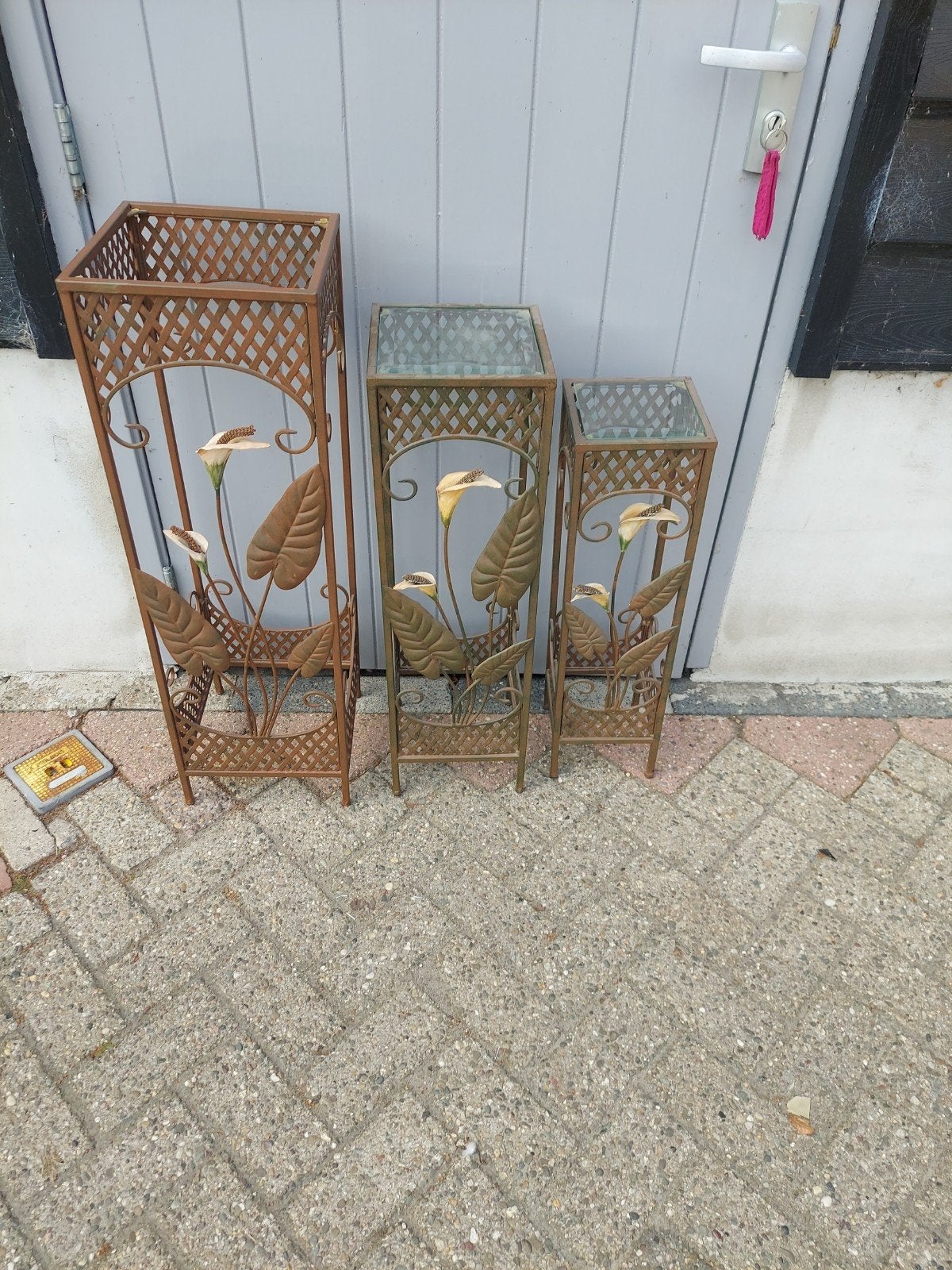 Plantentafeltjes hoge tafel bijzettafeltje, Ophalen of Verzenden, Rechthoekig