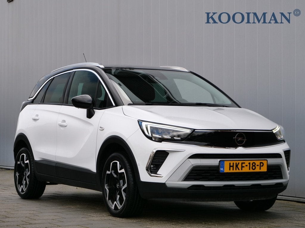 Opel Crossland 1.2 Turbo Ultimate 130 Pk Automaat Navigatie, Auto's, Opel, 840 kg, 1199 cc, Wit, Bedrijf