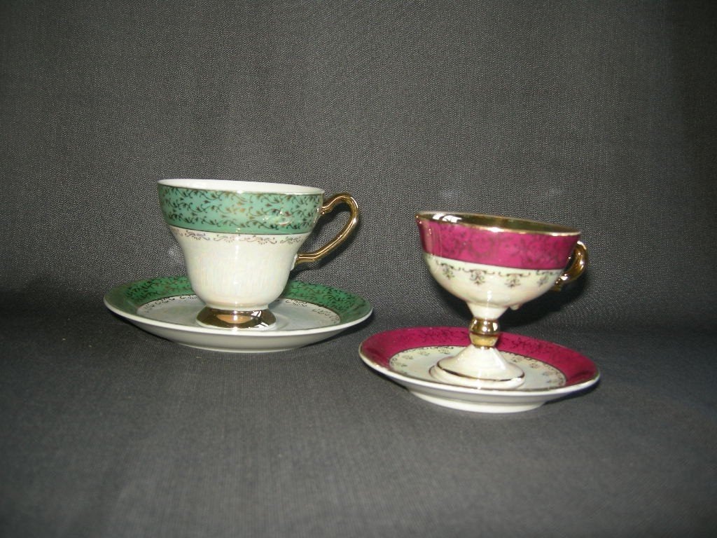 2 kop & schotels parelmoer, Ophalen of Verzenden