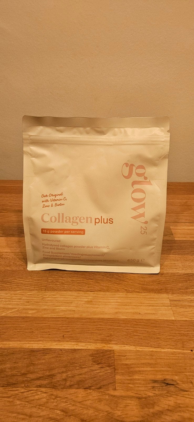 Glow 25 Collagen Plus Poeder - Nieuw 450g, Ophalen of Verzenden, Nieuw, Poeder of Drank