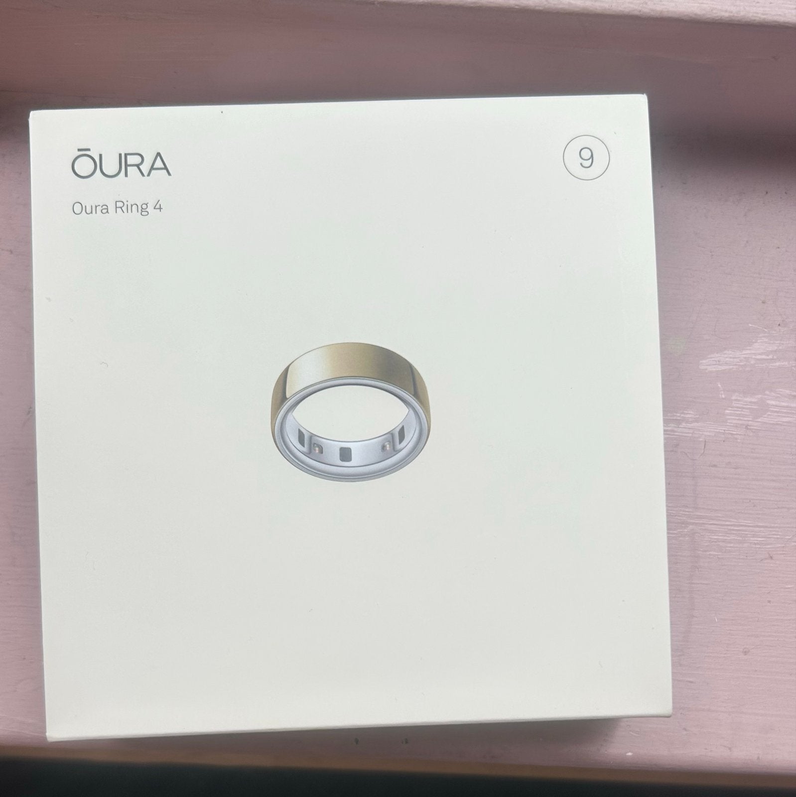 Oura Ring 4 - Maat 9 - Goudkleurig, Overige materialen, Ophalen of Verzenden, Zo goed als nieuw, 17 tot 18