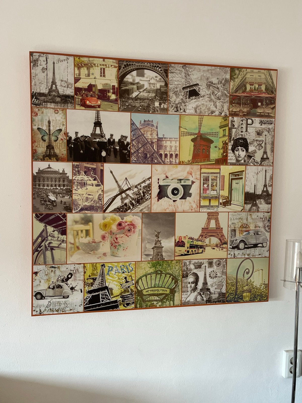 Schilderij met Parijse taferelen, Ophalen, Zo goed als nieuw, Schilderij, 75 tot 100 cm