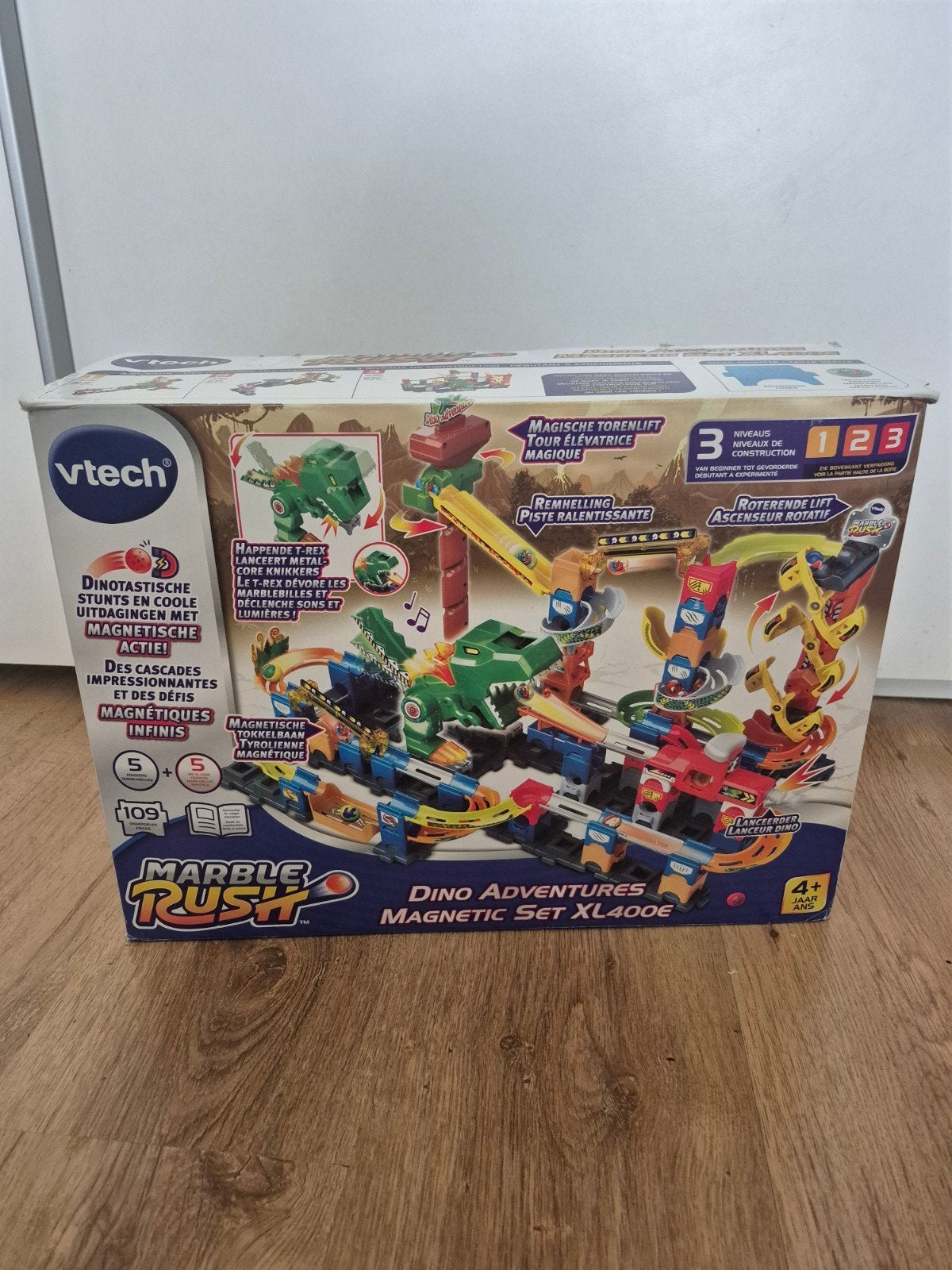 VTech Marble Rush Dino Adventures XL400E knikkerbaan, Ophalen
