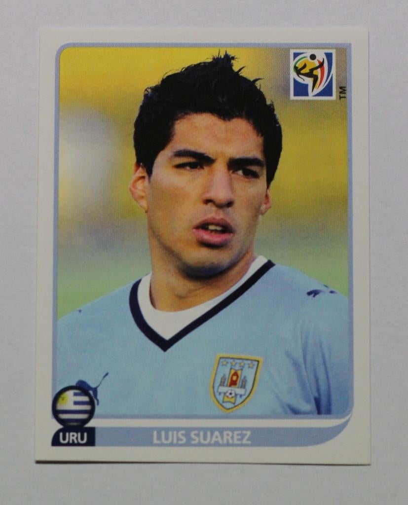 Luis Suarez WK 2010 Panini, Verzamelen, Sportartikelen en Voetbal, Ophalen of Verzenden, Nieuw, Buitenlandse clubs, Poster, Plaatje of Sticker