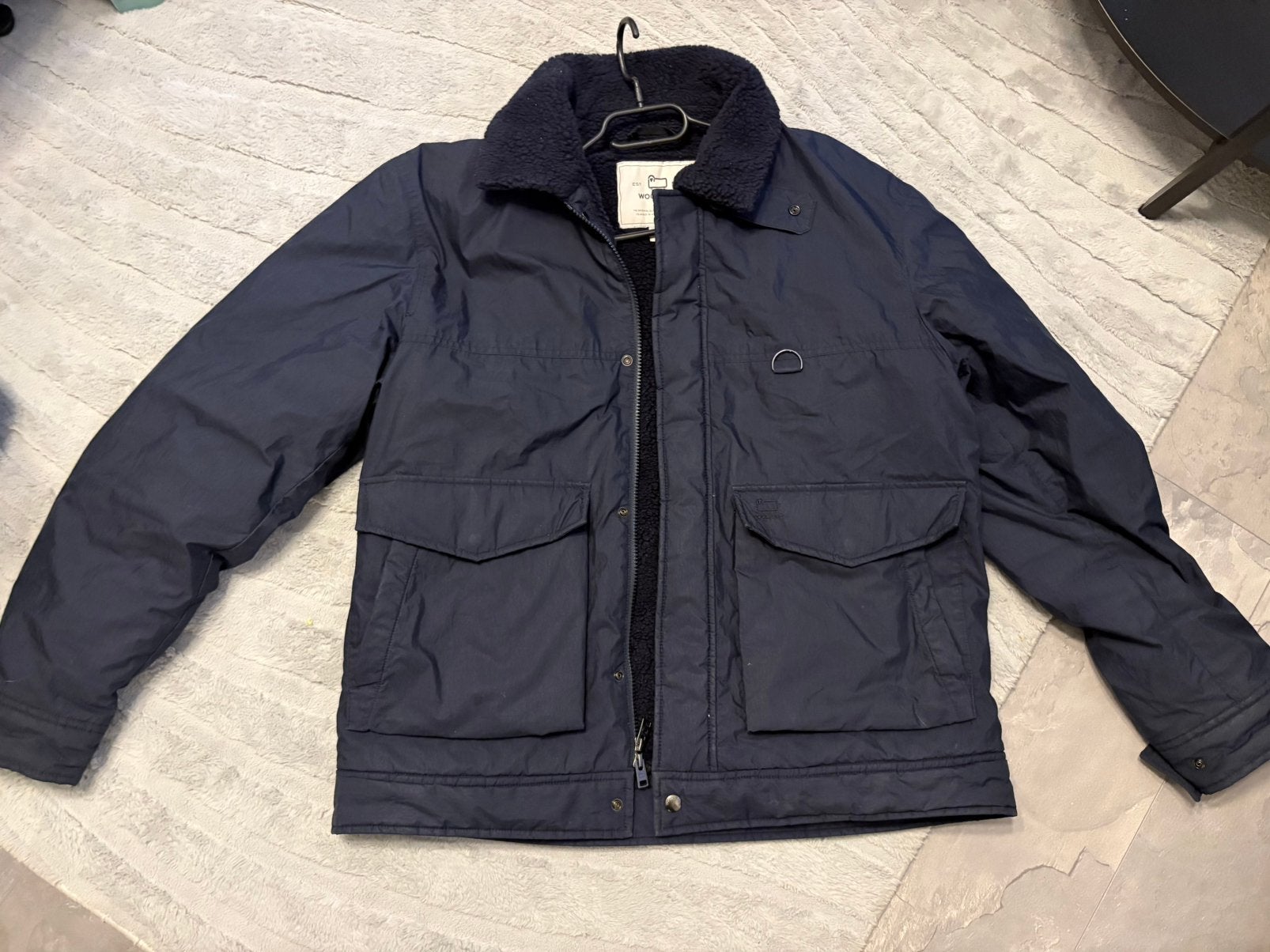 Woolrich jas maat XL, Ophalen of Verzenden, Gedragen, Maat 56/58 (XL), Blauw
