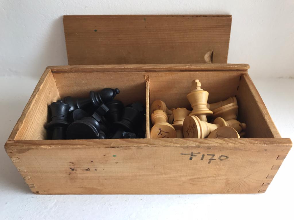 Schaakstukken hout, Een of twee spelers, Ophalen of Verzenden, Gebruikt