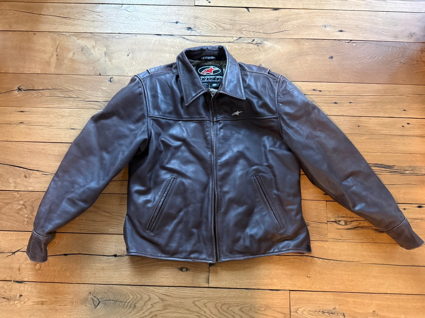 Alpinestars leren motorjas mt 52, Ophalen of Verzenden, Tweedehands, Jas | leer