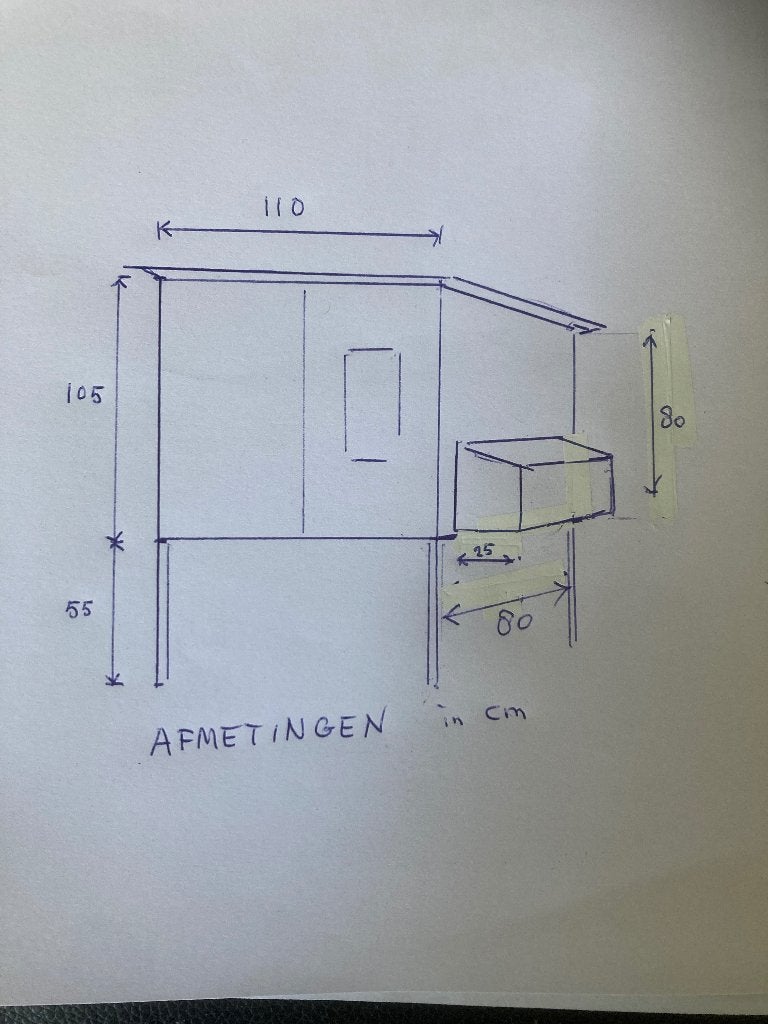 Kippen nachthok, Dieren en Toebehoren, Pluimvee | Toebehoren, Gebruikt, Kippenhok of Kippenren, Ophalen