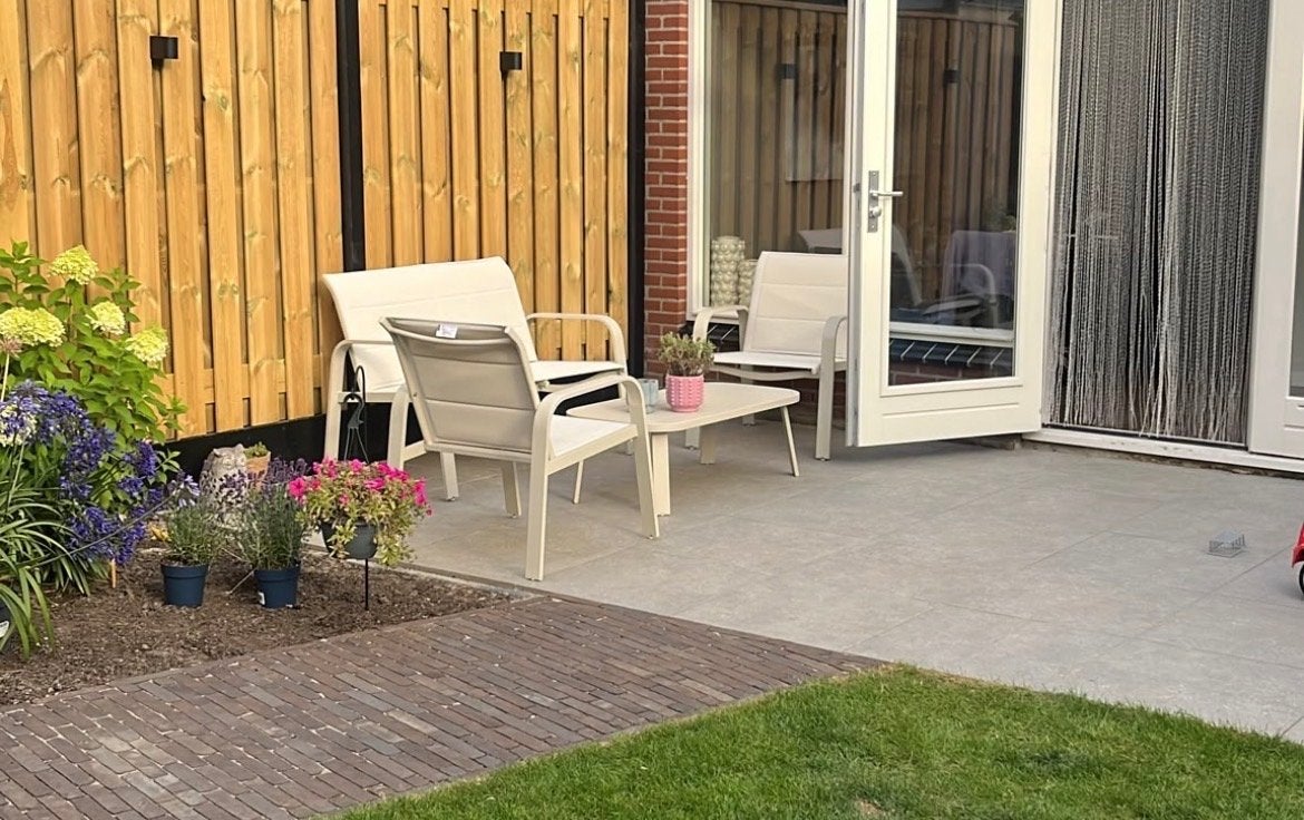 Comfortabele 3-delige loungeset, zo goed als nieuw, Ophalen, 3 zitplaatsen, Aluminium, Zo goed als nieuw